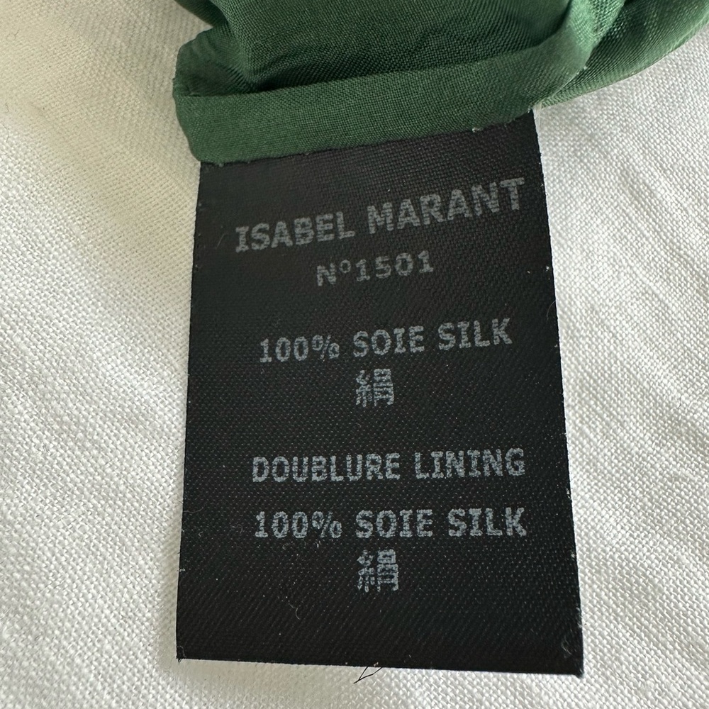 Isabel Marant Étoile Forest Green Designer Dress. Size 1/S.. - Picture 5 of 6